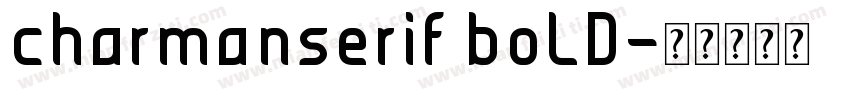 charmanserif boLD字体转换